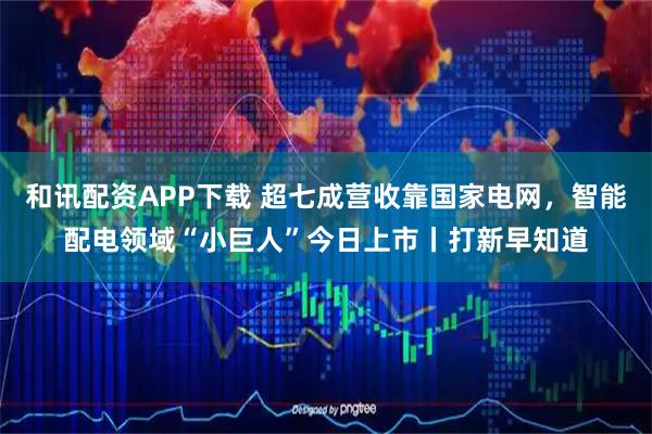 和讯配资APP下载 超七成营收靠国家电网，智能配电领域“小巨人”今日上市丨打新早知道